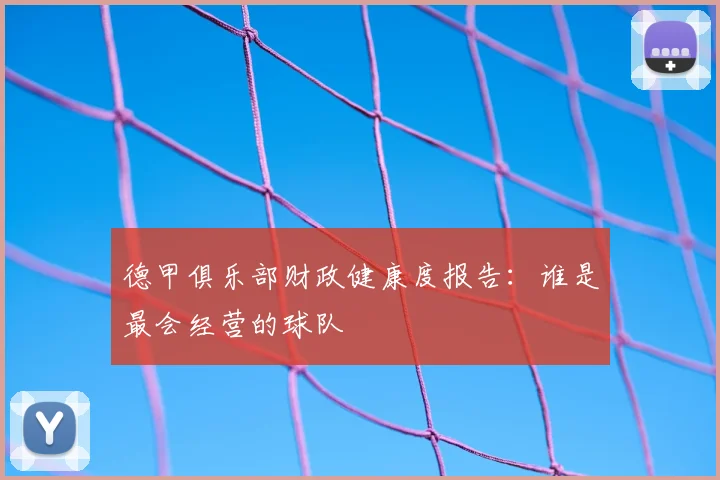 德甲俱乐部财政健康度报告：谁是最会经营的球队